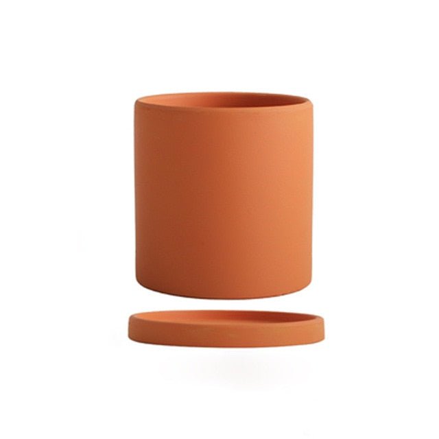 PLANTIVA – Elegant flowerpot made of ceramic with saucer