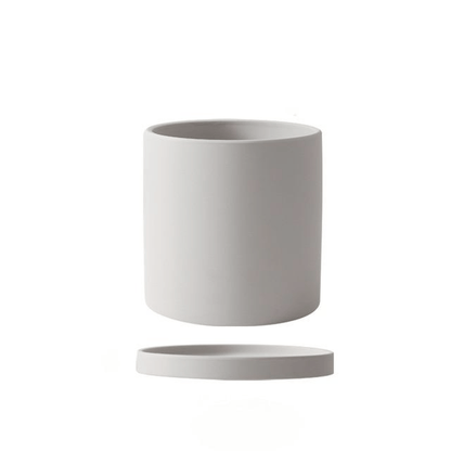 PLANTIVA – Elegant flowerpot made of ceramic with saucer