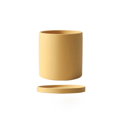 PLANTIVA – Elegant flowerpot made of ceramic with saucer