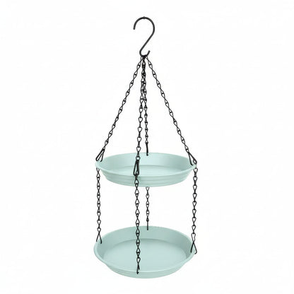 CHAINNEST – Hanging bird feeder with double plates and durable chain construction