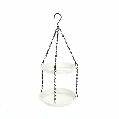 CHAINNEST – Hanging bird feeder with double plates and durable chain construction