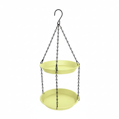 CHAINNEST – Hanging bird feeder with double plates and durable chain construction