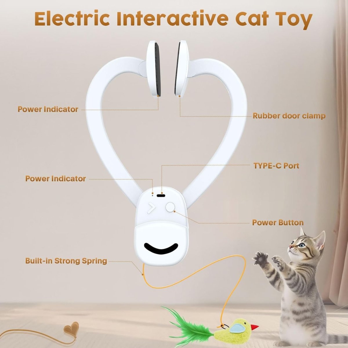 FEATHERJOY – Flying Bird Toy That Entertains Cats