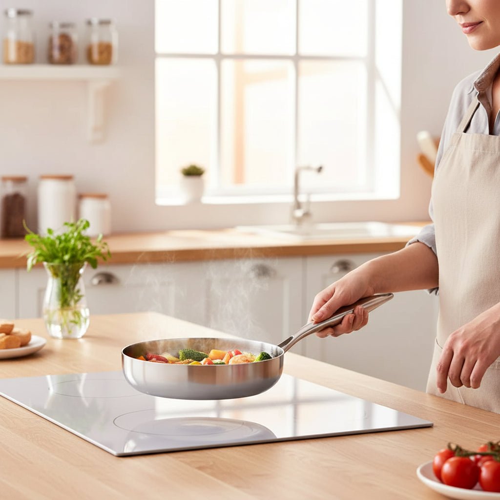PUREGRID – 316 stainless steel non-stick pan for all modern cooktops