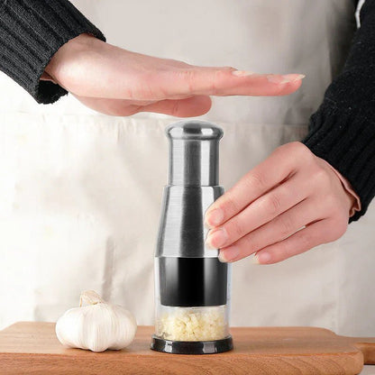 EASYMINCE – Compact Garlic Chopper with Durable Metal Blades