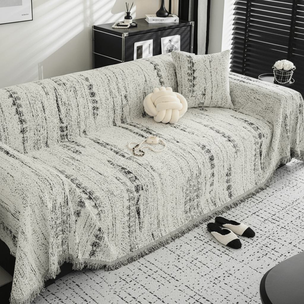 SOFASHINE – Elegant chenille sofa cover with easy care