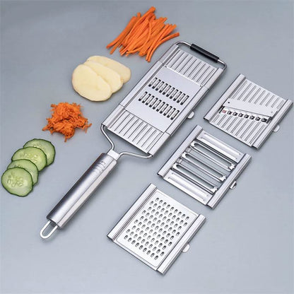 SLICECRAFT – Versatile kitchen slicer with interchangeable stainless steel blades