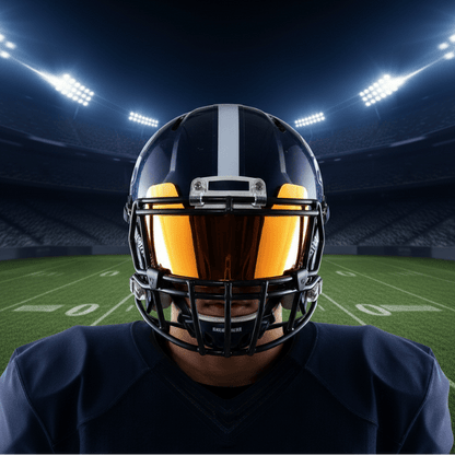 MICROVISOR – Miniature Football Helmet Visors with Mirror Effect