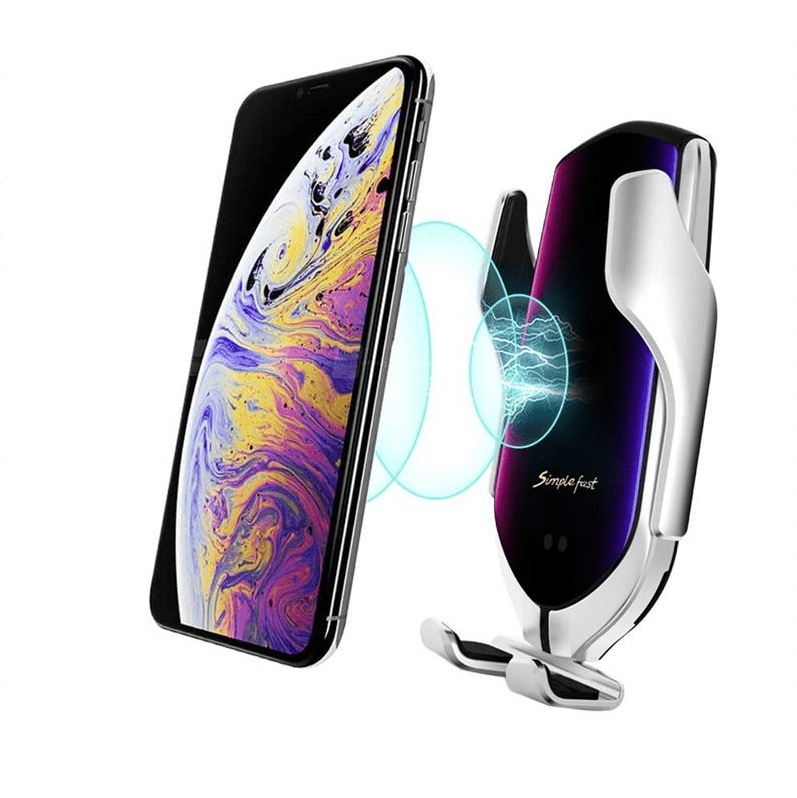 GLIDECLASP – Wireless car mount with automatic clamping and 360° rotation