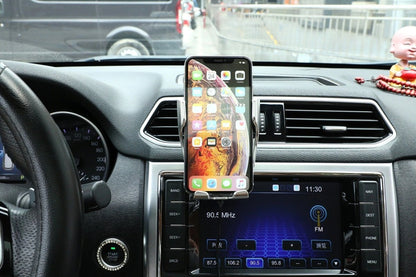 GLIDECLASP – Wireless car mount with automatic clamping and 360° rotation