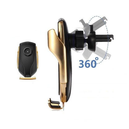 GLIDECLASP – Wireless car mount with automatic clamping and 360° rotation