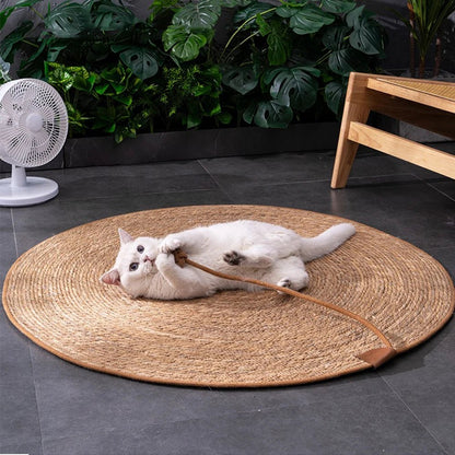 KITTYGUARD – Environmentally Friendly Rattan Scratching Mat for Cats to Protect Furniture and Floors
