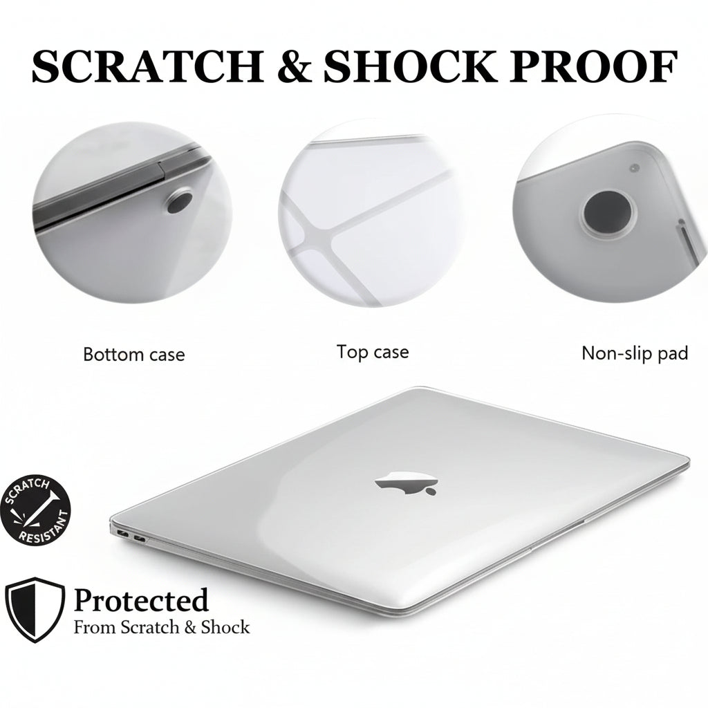 CLARIVIEW™ Clear Case for MacBook Air & Pro – Slim & Protective