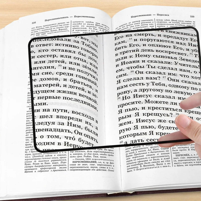 KLARTEXT – Ultra-thin A5 Reading Magnifier for Relaxed Reading