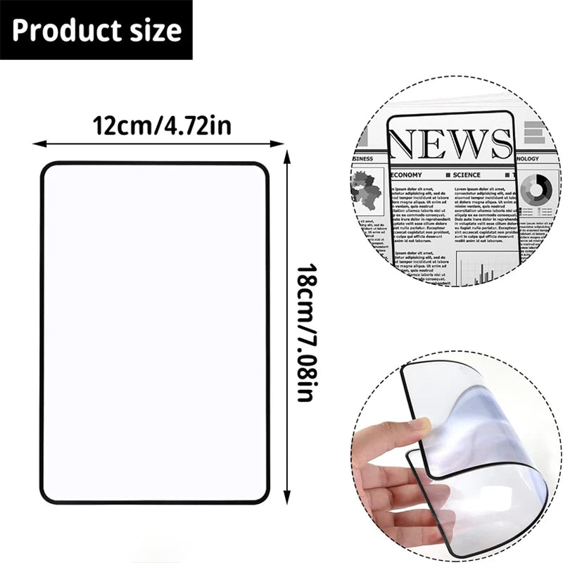 KLARTEXT – Ultra-thin A5 Reading Magnifier for Relaxed Reading