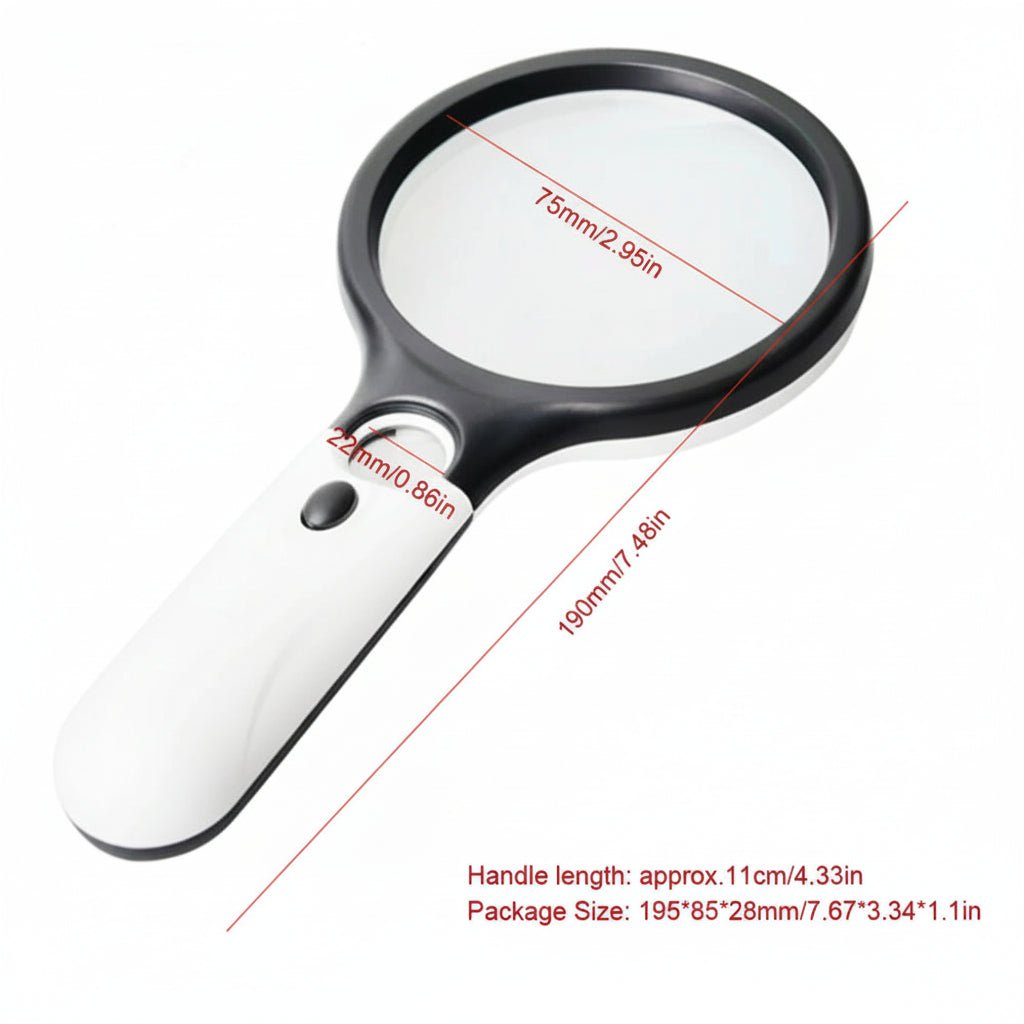 KLARBLICK – 45x LED Hand Magnifier for Precise Viewing