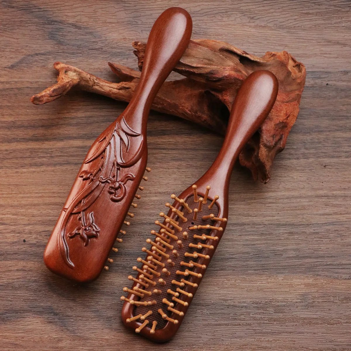 NATUCOMB – Sandalwood Hair Comb Antistatic Scalp Massage Tool for Healthy Hair