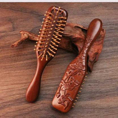 NATUCOMB – Sandalwood Hair Comb Antistatic Scalp Massage Tool for Healthy Hair