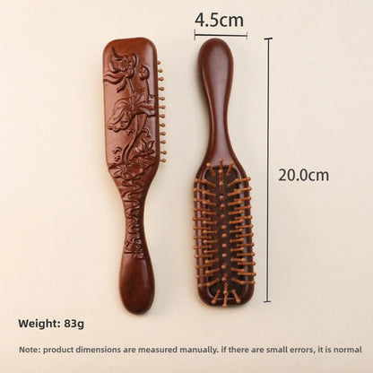 NATUCOMB – Sandalwood Hair Comb Antistatic Scalp Massage Tool for Healthy Hair