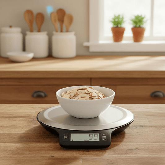 MEALMATE – Digital kitchen scale with clearly visible LCD panel