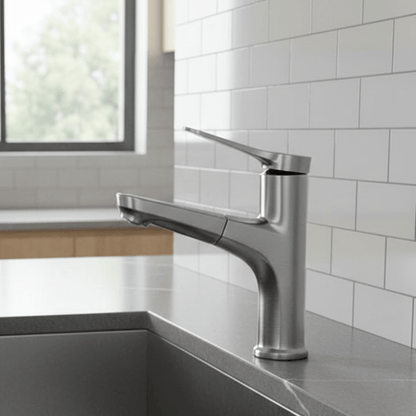 FLEXTAP – Modern pull-out faucet for the bathroom with flexible copper construction