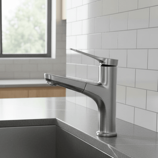 FLEXTAP – Modern pull-out faucet for the bathroom with flexible copper construction