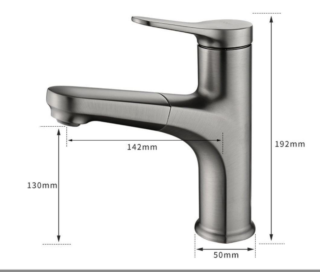 FLEXTAP – Modern pull-out faucet for the bathroom with flexible copper construction