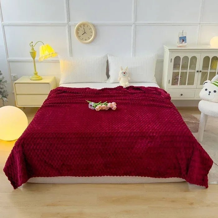 HOMELYFLEECE – Cozy Coral Fleece Blanket for Comfortable Warmth in Everyday Life