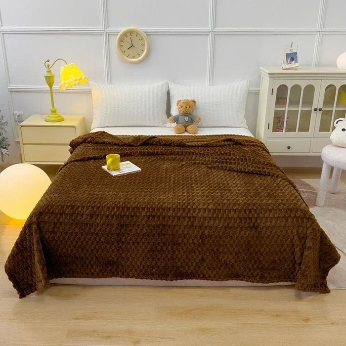 HOMELYFLEECE – Cozy Coral Fleece Blanket for Comfortable Warmth in Everyday Life