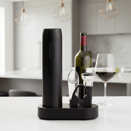 WINEWISE – Automatic Rechargeable Wine Opener Set for Effortless Opening