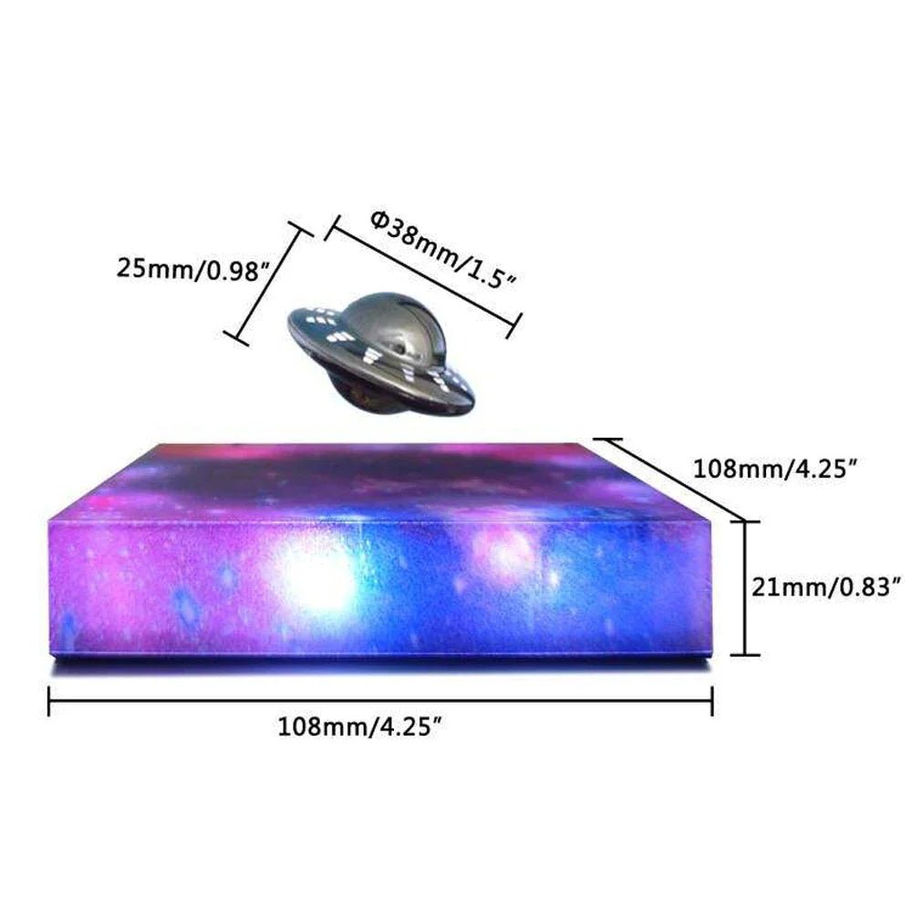 QUANTUMLAMP – Floating Spaceship LED Night Light with Magnetic Levitation Technology