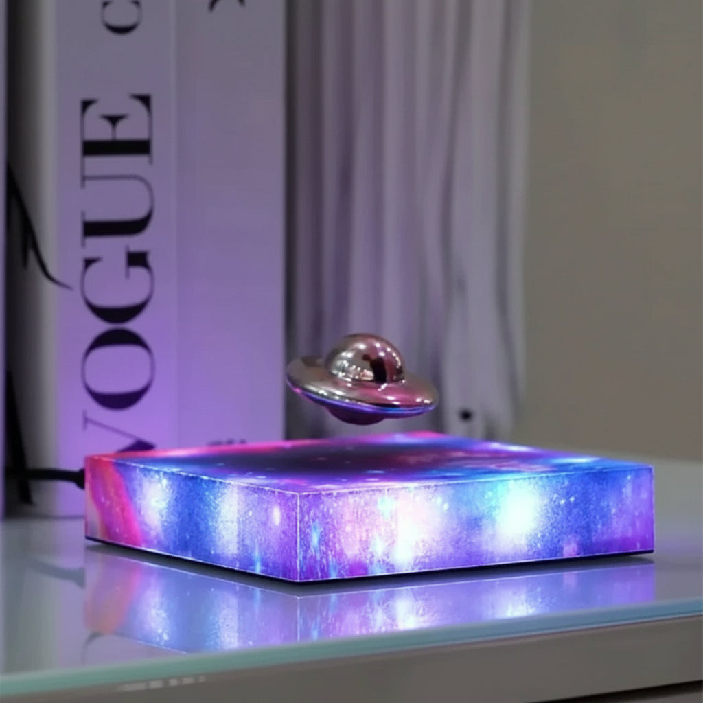 QUANTUMLAMP – Floating Spaceship LED Night Light with Magnetic Levitation Technology