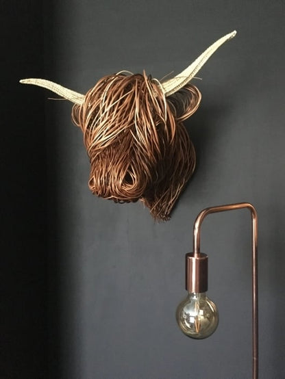 BOVINEART – Elegant cow wall sculpture in country house style