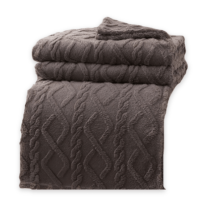 SNUGLAYERS – Double-layer fleece blanket with modern geometric design