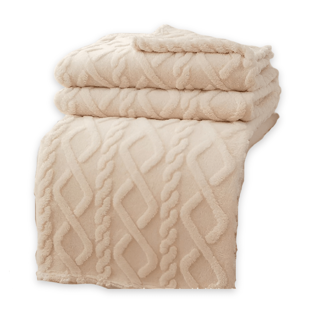 SNUGLAYERS – Double-layer fleece blanket with modern geometric design
