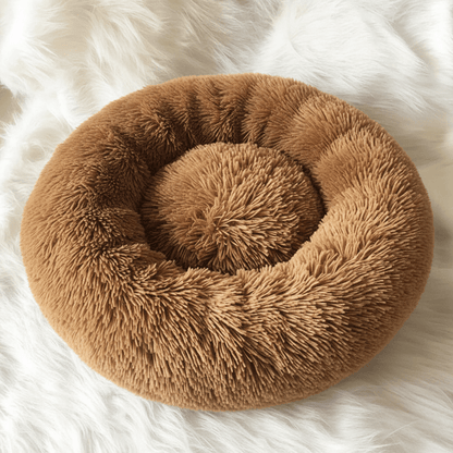 CALMVIA – Soothing Faux Fur Dog Bed for Relaxed & Cozy Sleep