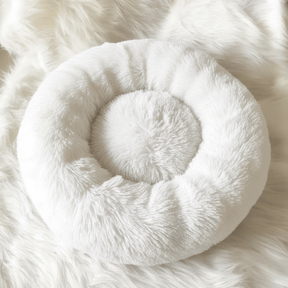 CALMVIA – Soothing Faux Fur Dog Bed for Relaxed & Cozy Sleep