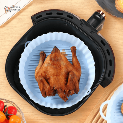 CLEANFRY – Reusable Silicone Basket for Airfryer & Fat-Free, Clean Cooking