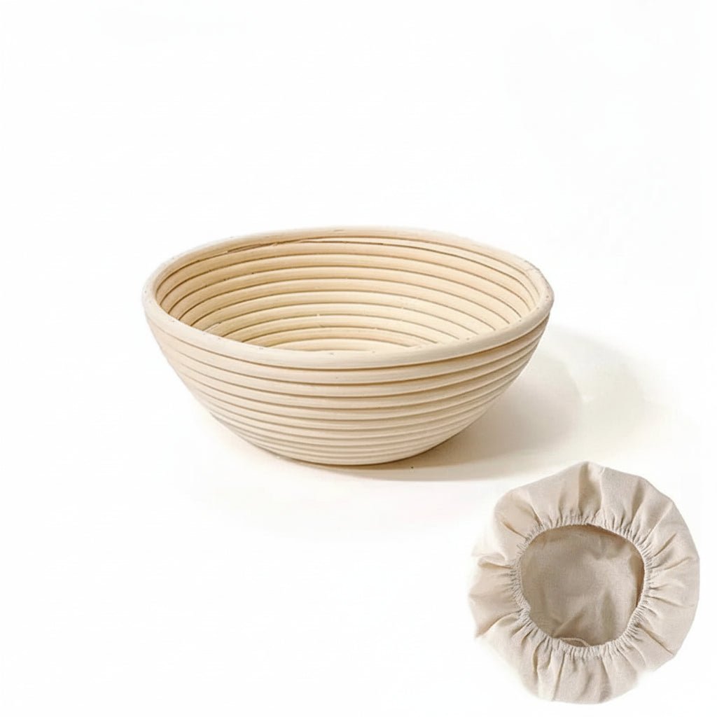 ARTISANBAKE – Handcrafted Rattan Proofing Basket Oval & Round – Essential for Bread Baking
