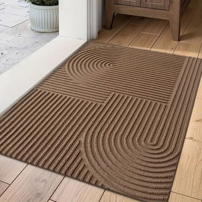 AQUARAY – Absorbent, washable mat with flowing line pattern