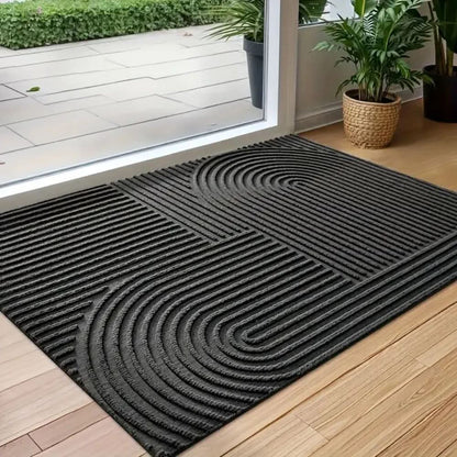 AQUARAY – Absorbent, washable mat with flowing line pattern