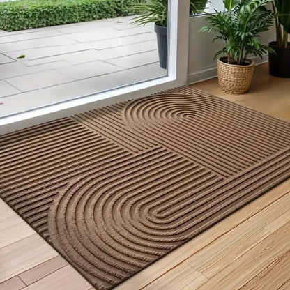 AQUARAY – Absorbent, washable mat with flowing line pattern