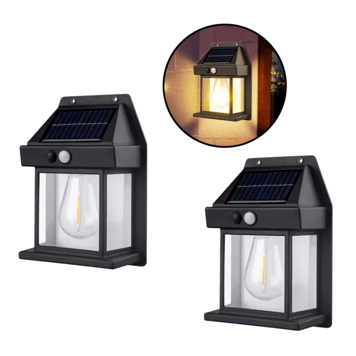 Solar-powered garden spotlight with motion detector - Waterproof, environmentally friendly & easy to install