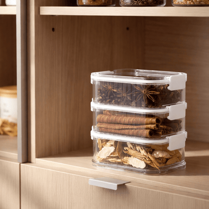 AROMASAFE – Stackable Multi-layer Spice Containers for Freshness & Kitchen Organization