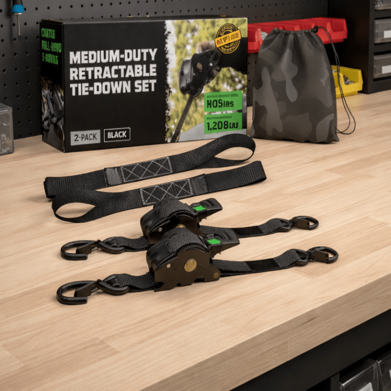 LADESPANN – Self-Retracting Tie-Down Straps for Secure Cargo