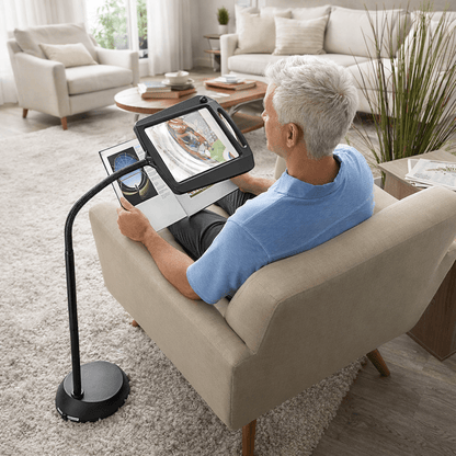 HANDWERK LUX – Floor lamp with 3x magnifier for precise work