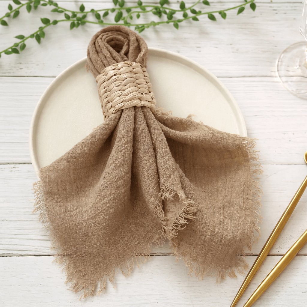 RUSTICLOOM – Rustic Cotton Gauze Napkins for Vintage Table Decoration