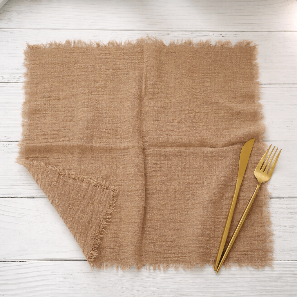 RUSTICLOOM – Rustic Cotton Gauze Napkins for Vintage Table Decoration