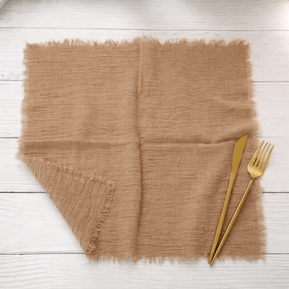 RUSTICLOOM – Rustic Cotton Gauze Napkins for Vintage Table Decoration