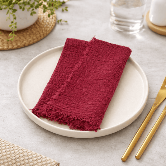 RUSTICLOOM – Rustic Cotton Gauze Napkins for Vintage Table Decoration
